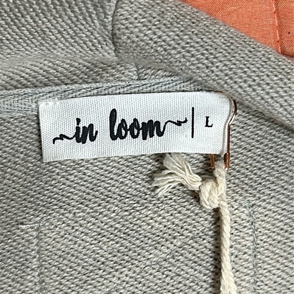 In Loom Waterfall Front Cardigan Stone/Light Gray, size Large - Picture 8 of 16